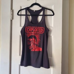 Women's THE EXPLOITED Black Tank Top